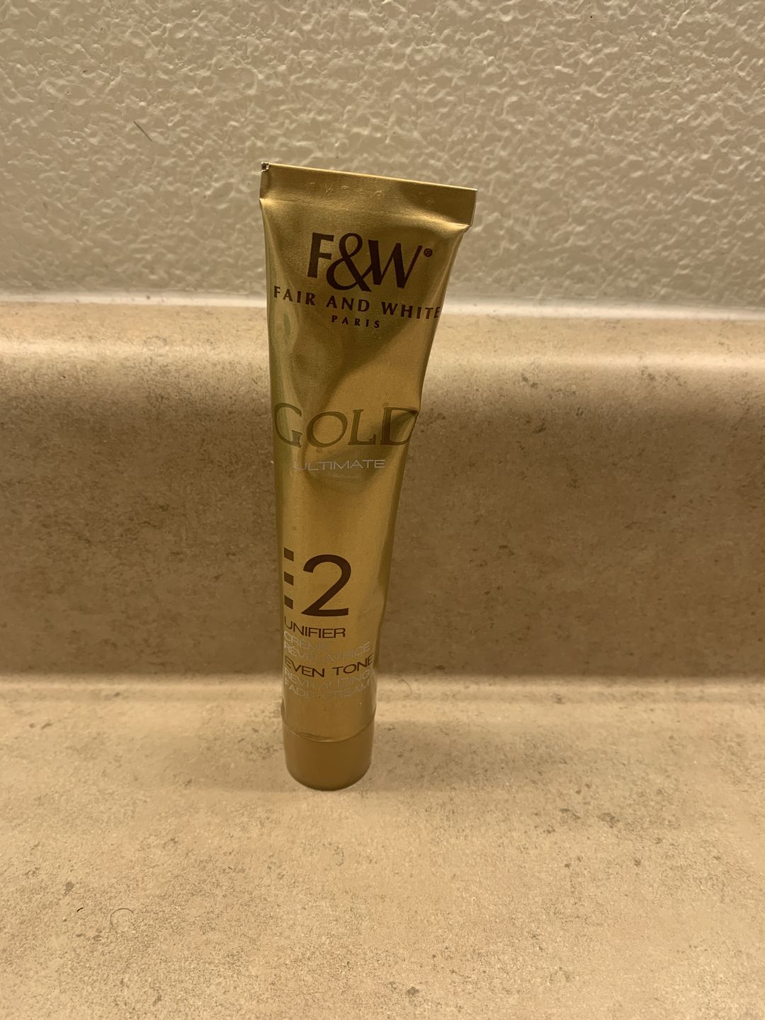 Customer photo review of Fair And White 2: Gold Revitalizing Fade Cream 50ml / 1.7fl.oz