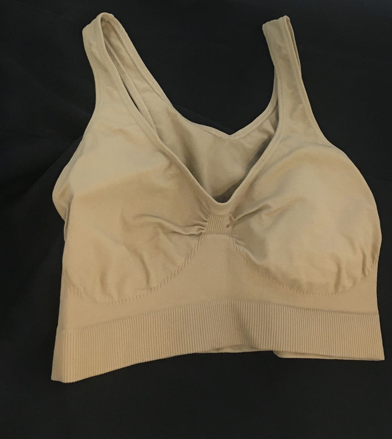 Customer photo review of Seamless Bust Support Back Fat Smoothing Bra