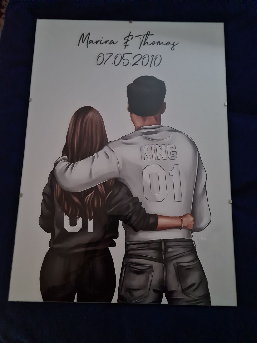 Customer photo review of Pärchen (Mann & Frau) - Personalisiertes Poster