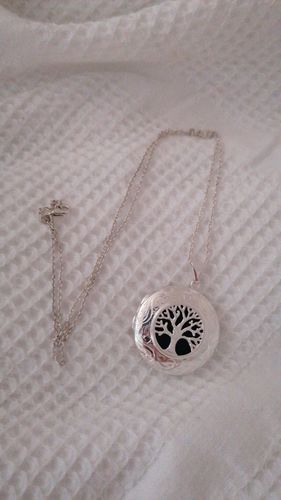 Customer photo review of Large Tree of Life Personalised Locket – Silver