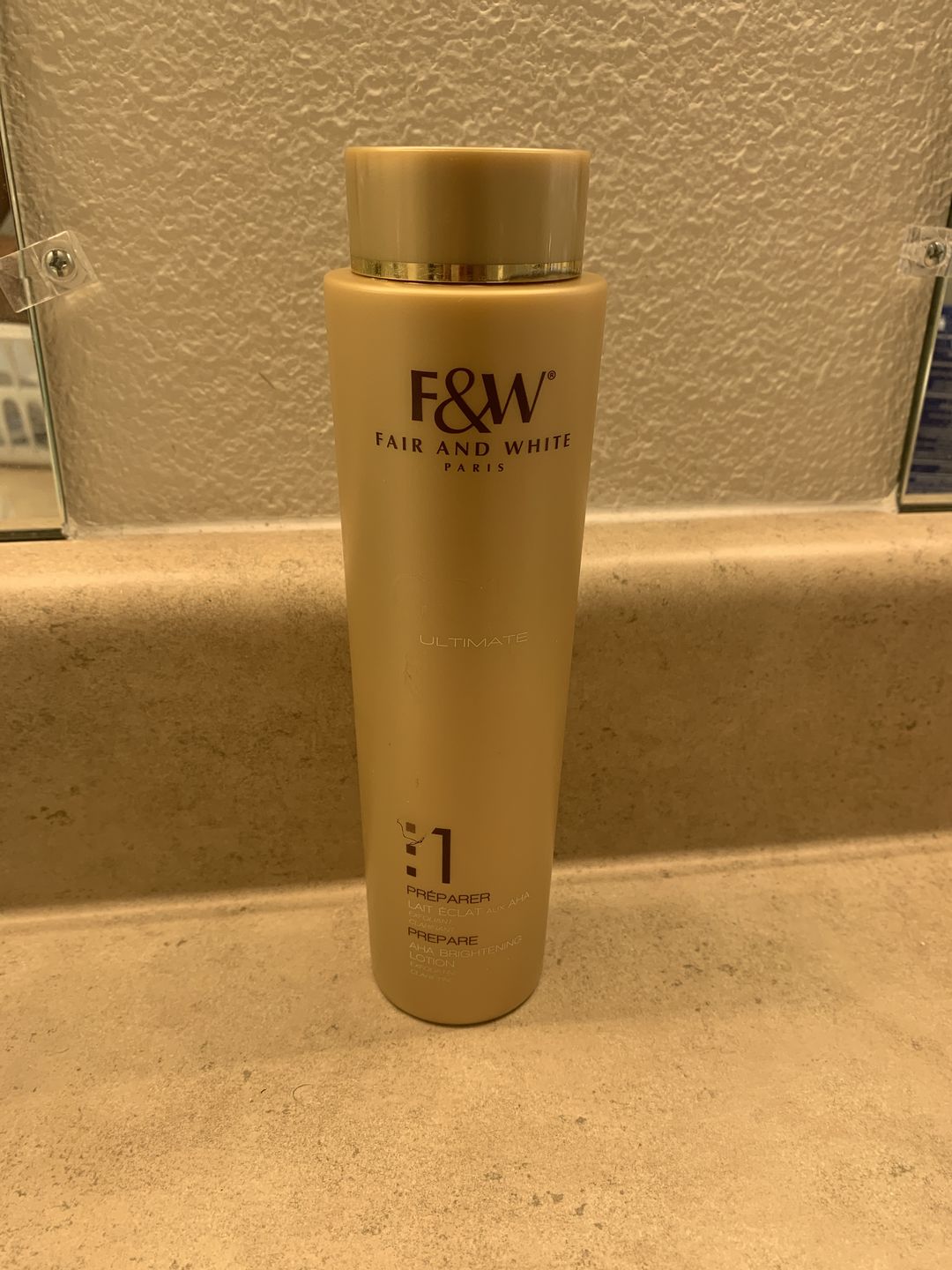 Customer photo review of Fair and White 1: Gold AHA Brightening Lotion 350ml / 11.8fl. oz