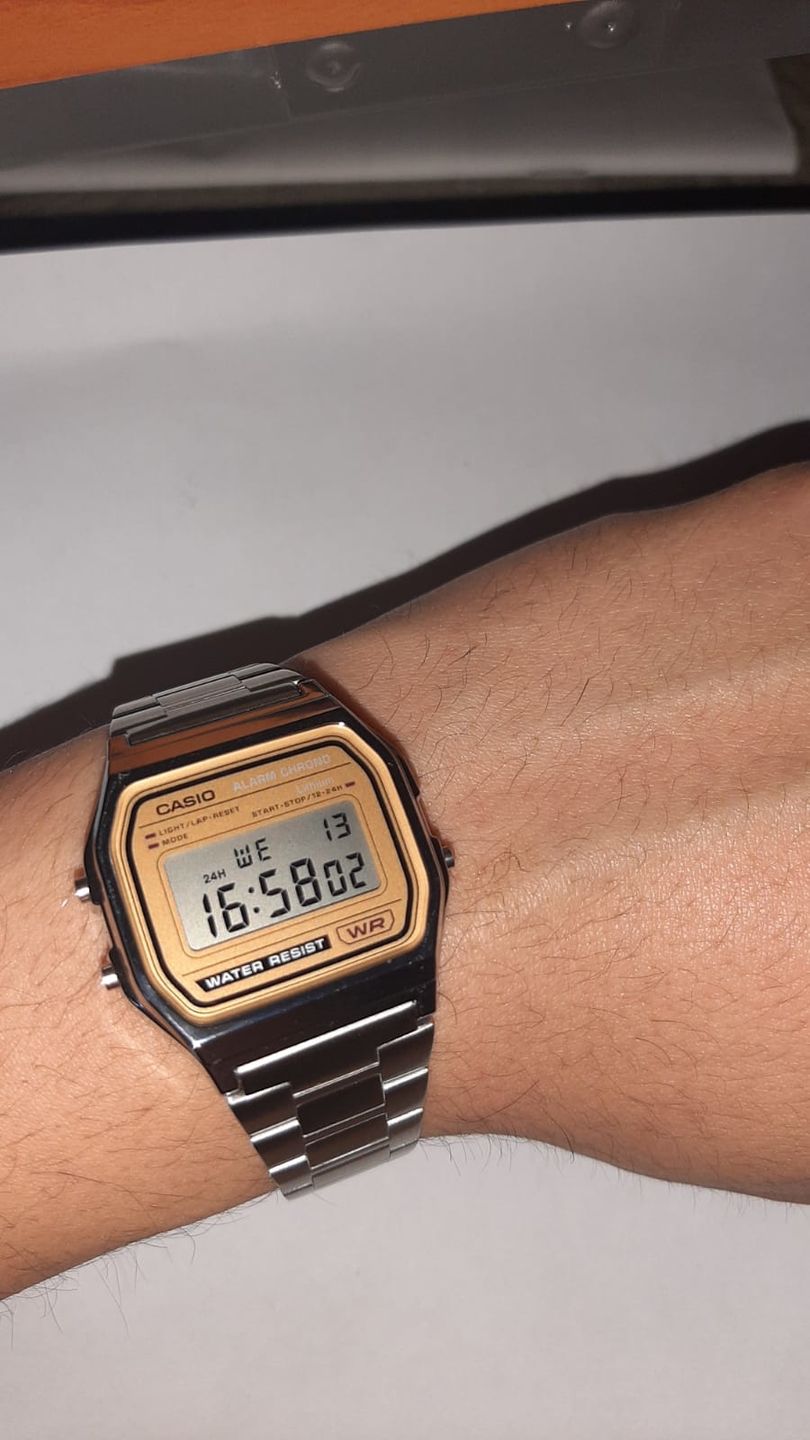 Customer photo review of Reloj Casio Vintage A158WEA-9EF Plateado [EXCLUSIVO]