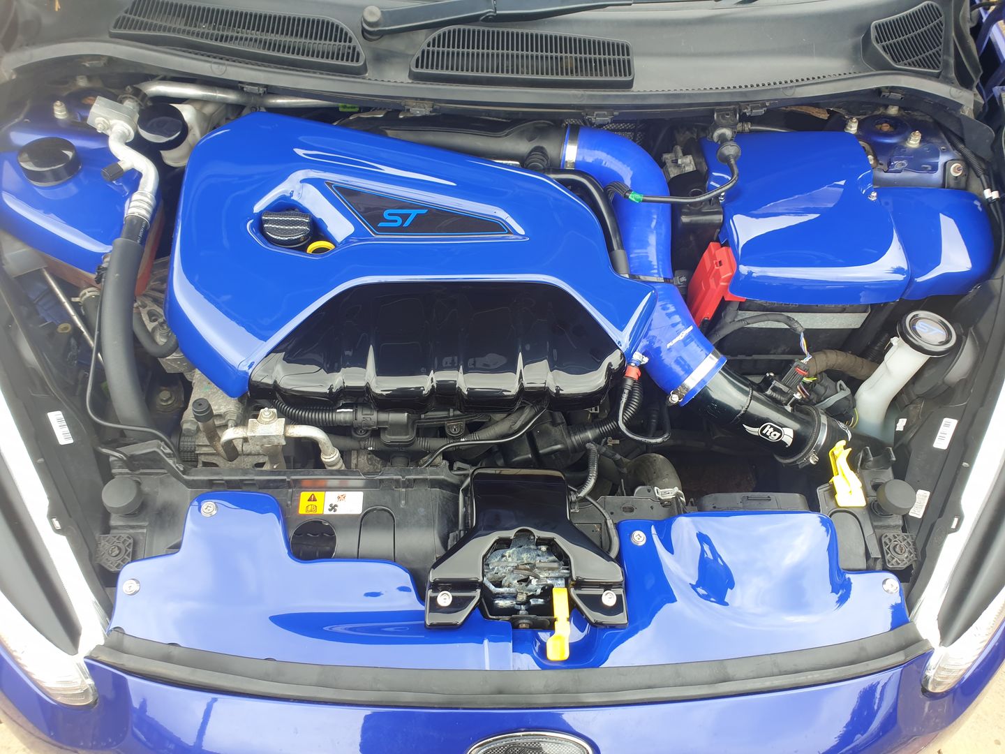 Customer photo review of Proform Bonnet Catch Plate Cover (various colours) - MK7.5 Fiesta