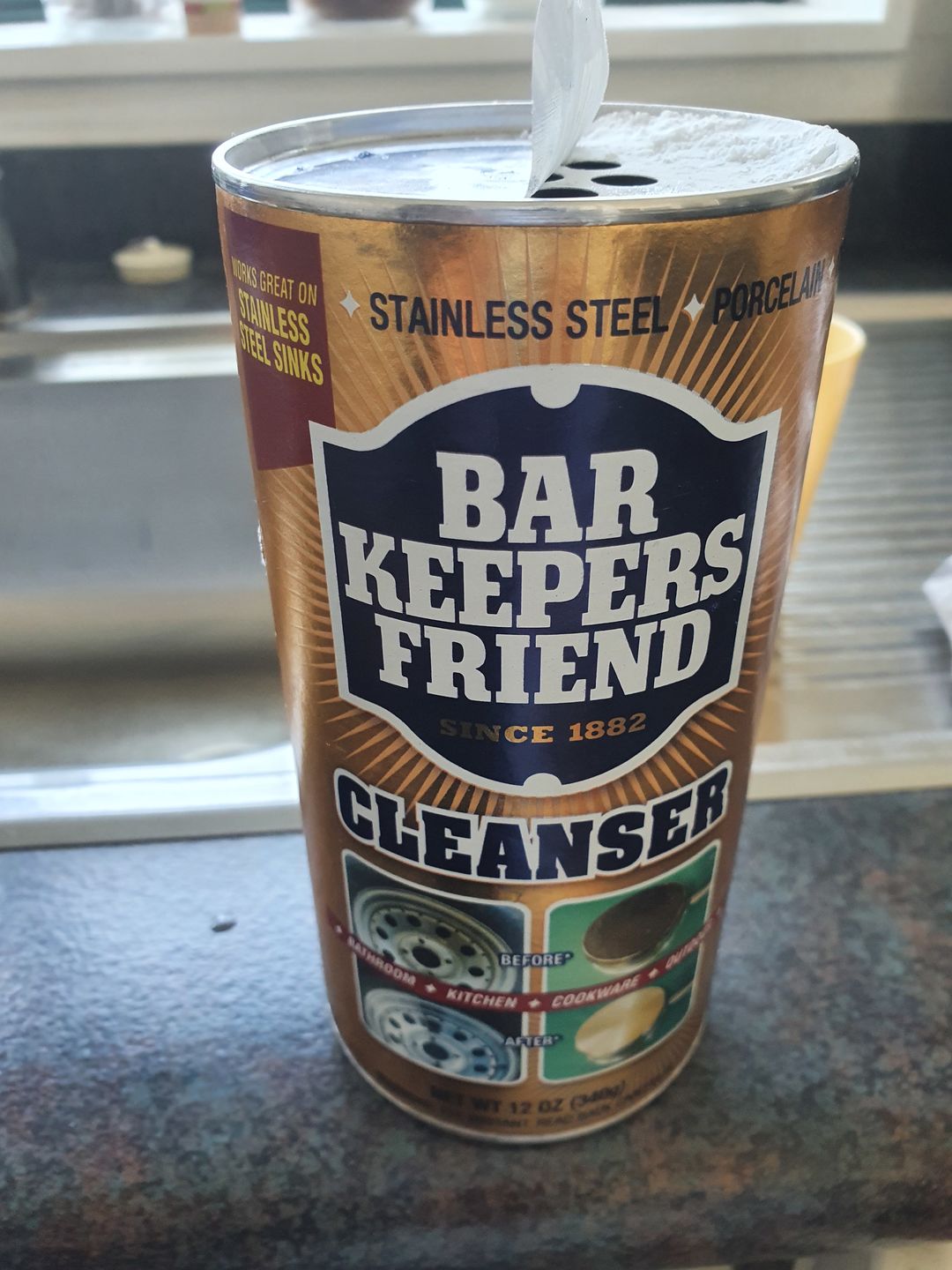 Customer photo review of Bar Keepers Friend Cleanser 340g