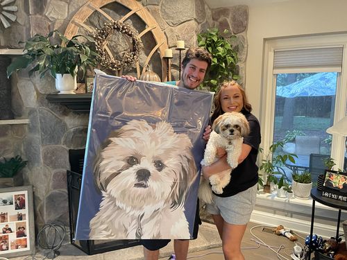Customer photo review of Custom Wrapped PetCanva