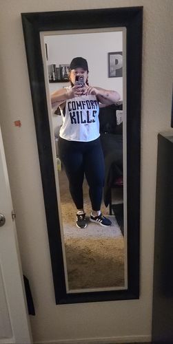 Customer photo review of 173 - Comfort Kills Crop Tank Top White
