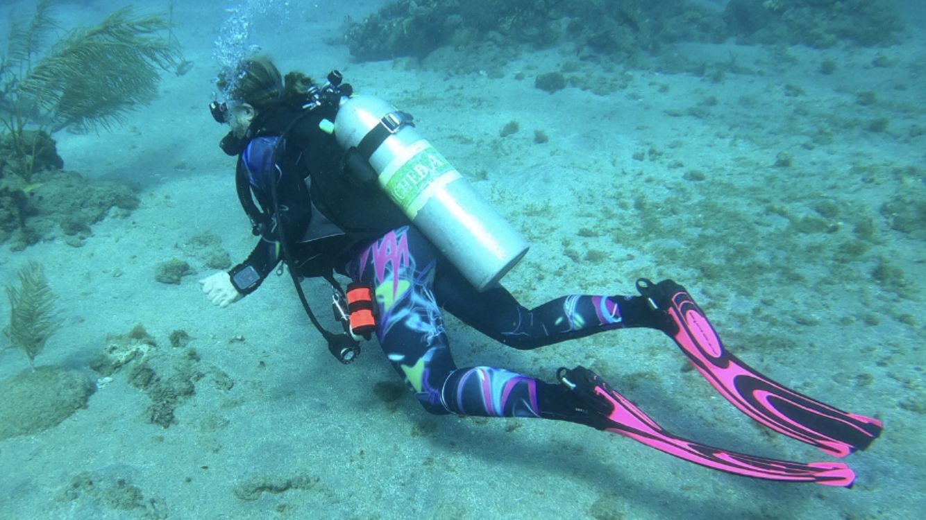Customer photo review of Swim Leggings for Women UPF 50+| Mystica - Purple
