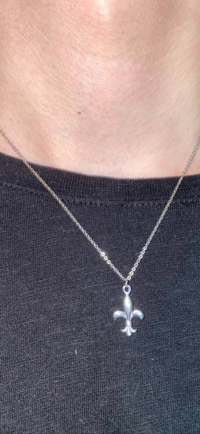 Customer photo review of Nations Kette | Edelstahl Silber | Filigran