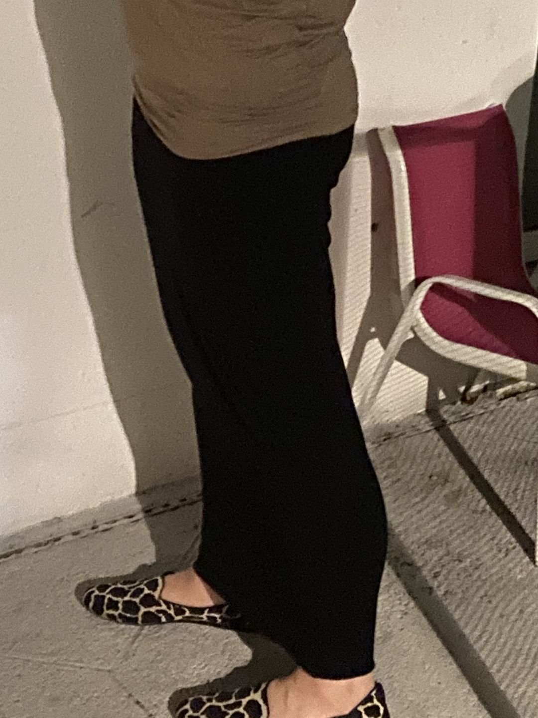 Customer photo review of Modal midi slim skirt