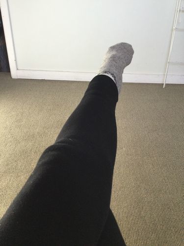 Customer photo review of Sherpa-Cotton Leggings