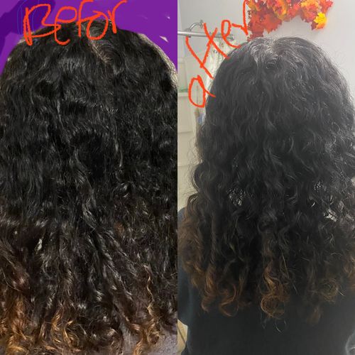 Customer photo review of Growth & Shine Hair Oil
