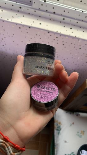 Customer photo review of Sparkle Face Petrizzio Glitter 38 g