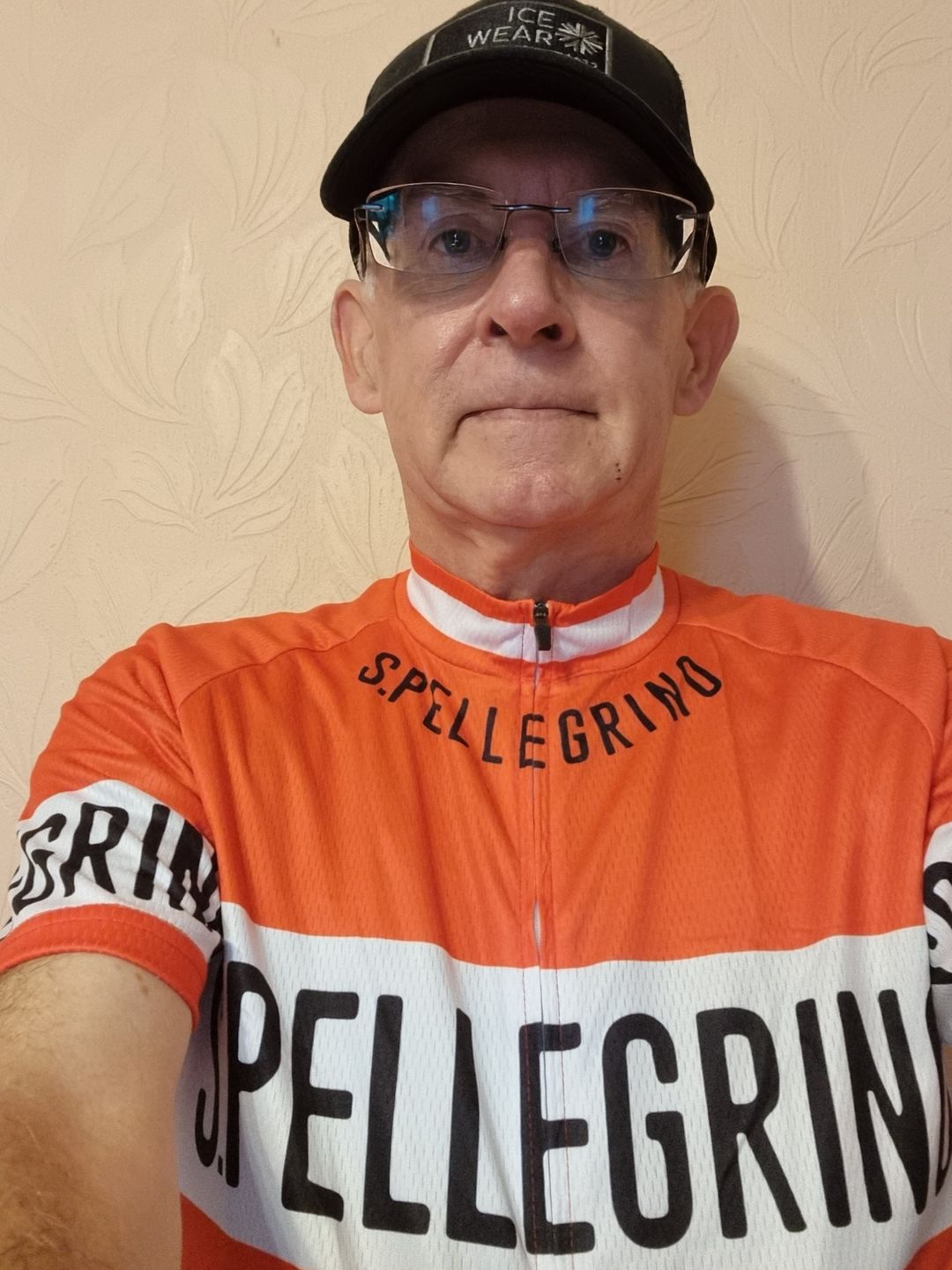 Customer photo review of Retro San Pellegrino Cycling Jersey - Orange