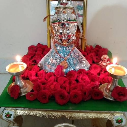 Customer photo review of Lakshmi face with jewellery