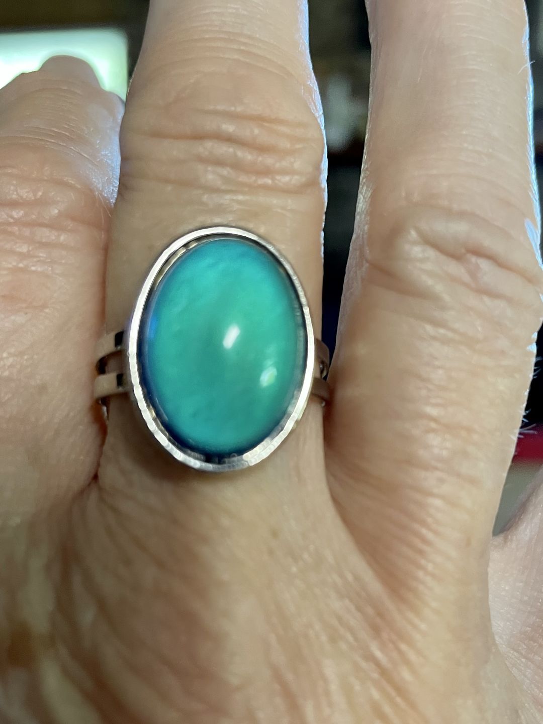 Customer photo review of Oval Mood Ring