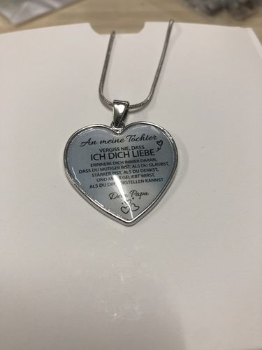 Customer photo review of Herz-Halskette - An meine Tochter von Mama
