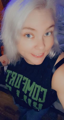 Customer photo review of 172 - Comfort Kills OD Green Crop Tank Top