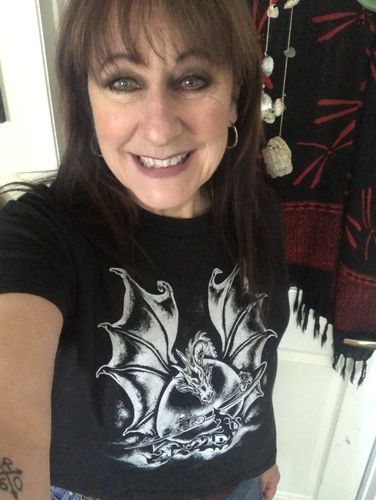 Customer photo review of Heavy Mental Dragon Tee