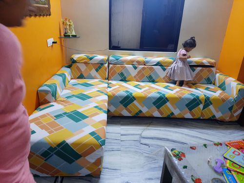 Customer photo review of Sofa Cover Maker's - L Section 2 Piece Covers
