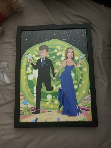 Customer photo review of 'Rick and Morty' Custom Portrait