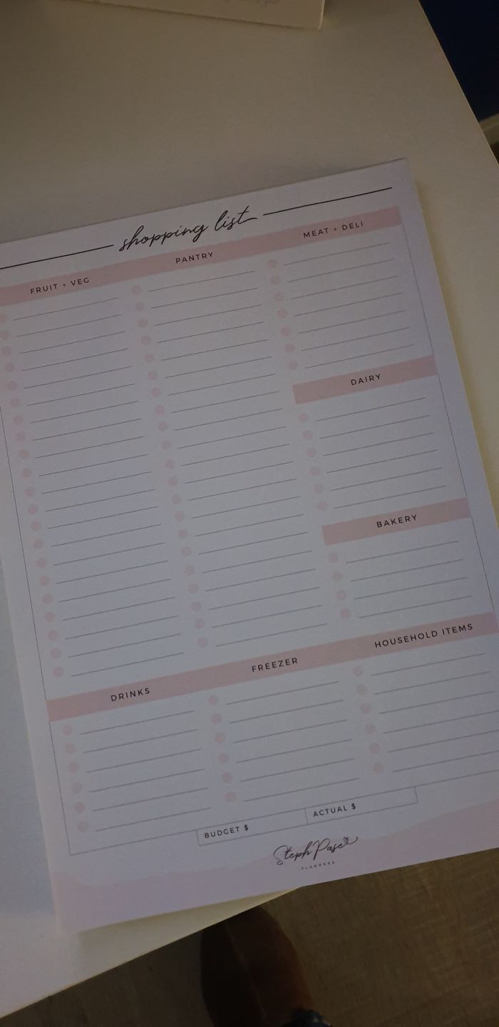 Customer photo review of NEW Shopping List