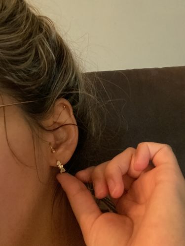 Customer photo review of Poppy Ohrringe