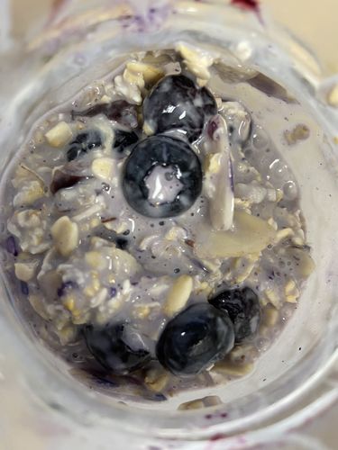 Customer photo review of Blueberry Vanilla Overnight Oats
