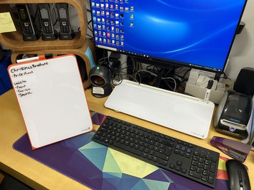 Customer photo review of DeskBoard Buddy™ (2 Pack)