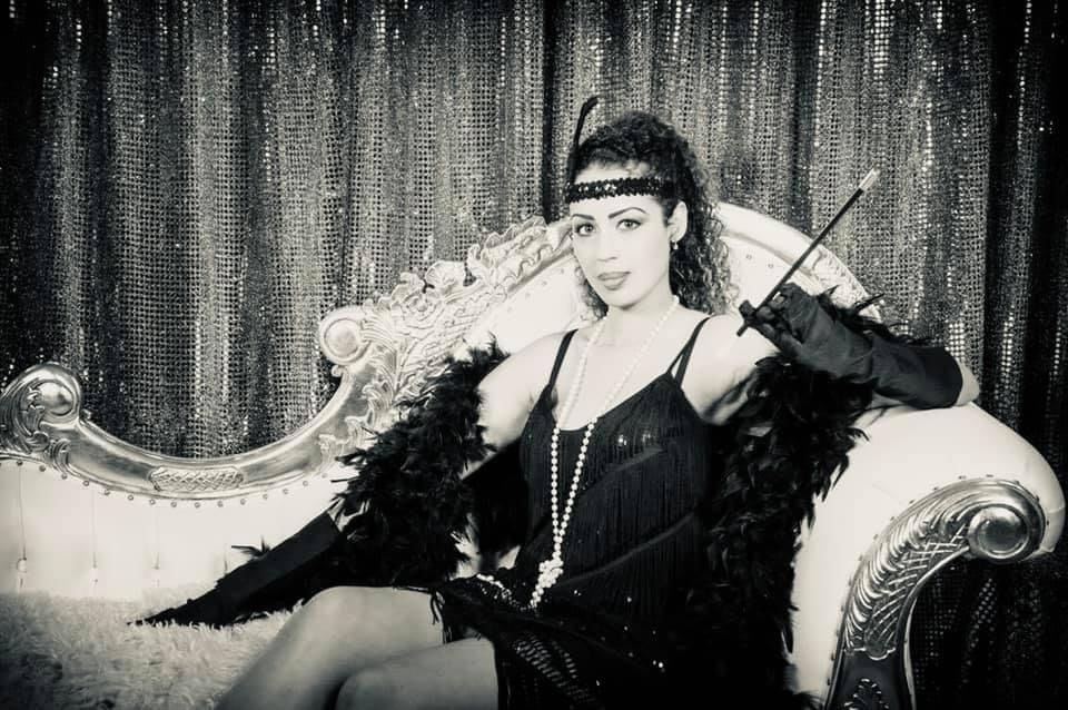 Customer photo review of Black Fringe Flapper Dress