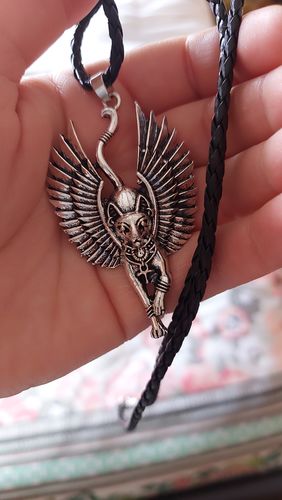 Customer photo review of Bastet Necklace