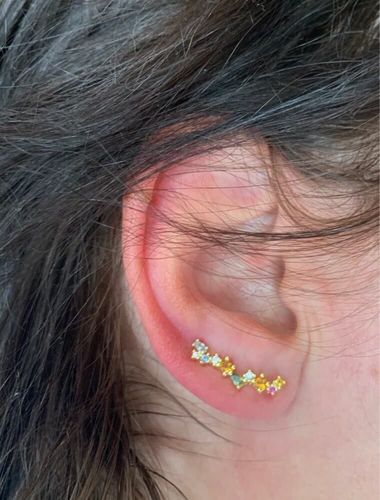 Customer photo review of Boucles d'oreilles LOANYA "Céline"