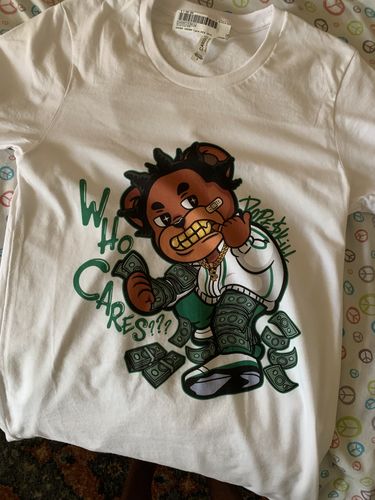 Customer photo review of S.H Unisex Shirt Match Jordan 4 White Oreo "Tech White"