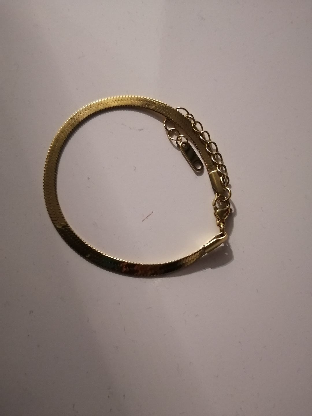 Customer photo review of Snake Skin Armband | 18K vergoldet