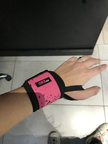 Customer photo review of Muñequeras WRAP Pink Pitón