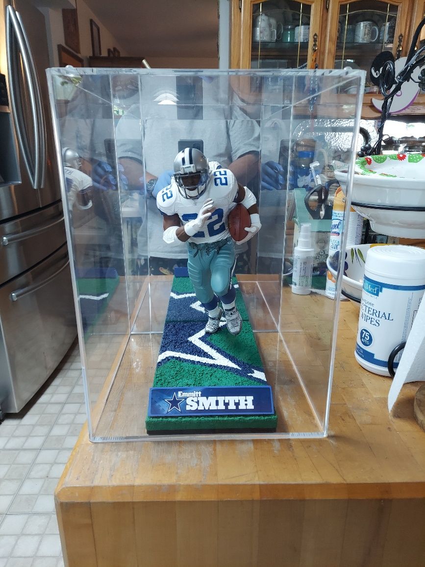 Customer photo review of Versatile Acrylic Display Case with Slide Back and Size Options (Table Top or Wall Mount)