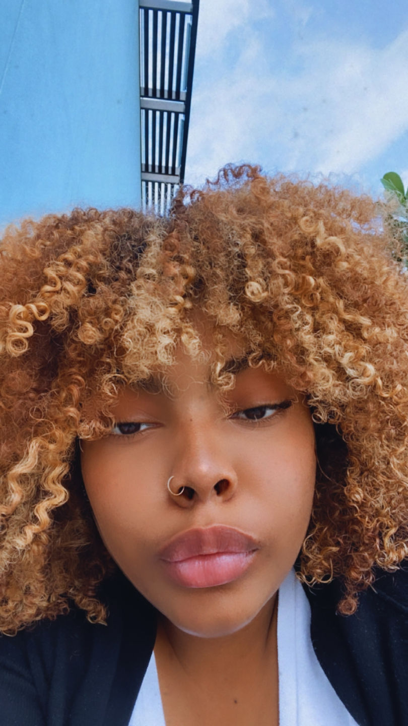 Customer photo review of Mango Dip Detangling Slip