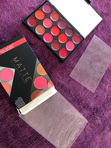 Customer photo review of Miss Rose Matte Lip Cream Pallete