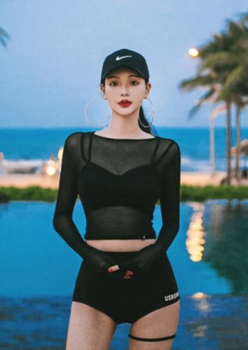 Customer photo review of WATCH ME WALK AWAY SWIMSUIT