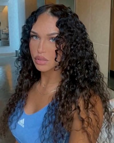 Customer photo review of Curly Ash Blonde