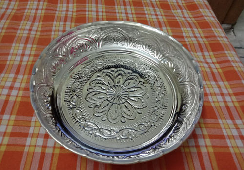 Customer photo review of Nakam Pooja Plate With Stand 10"