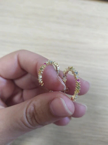 Customer photo review of Boucles d'oreilles LOANYA "Céline"