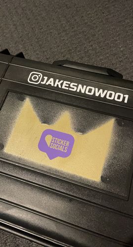 Customer photo review of CUSTOM INSTAGRAM DECAL