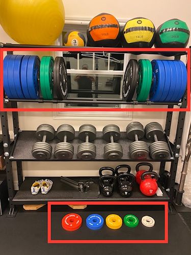 Customer photo review of Great Lakes Girya Polyurethane Bumper Plates (PAIRS)