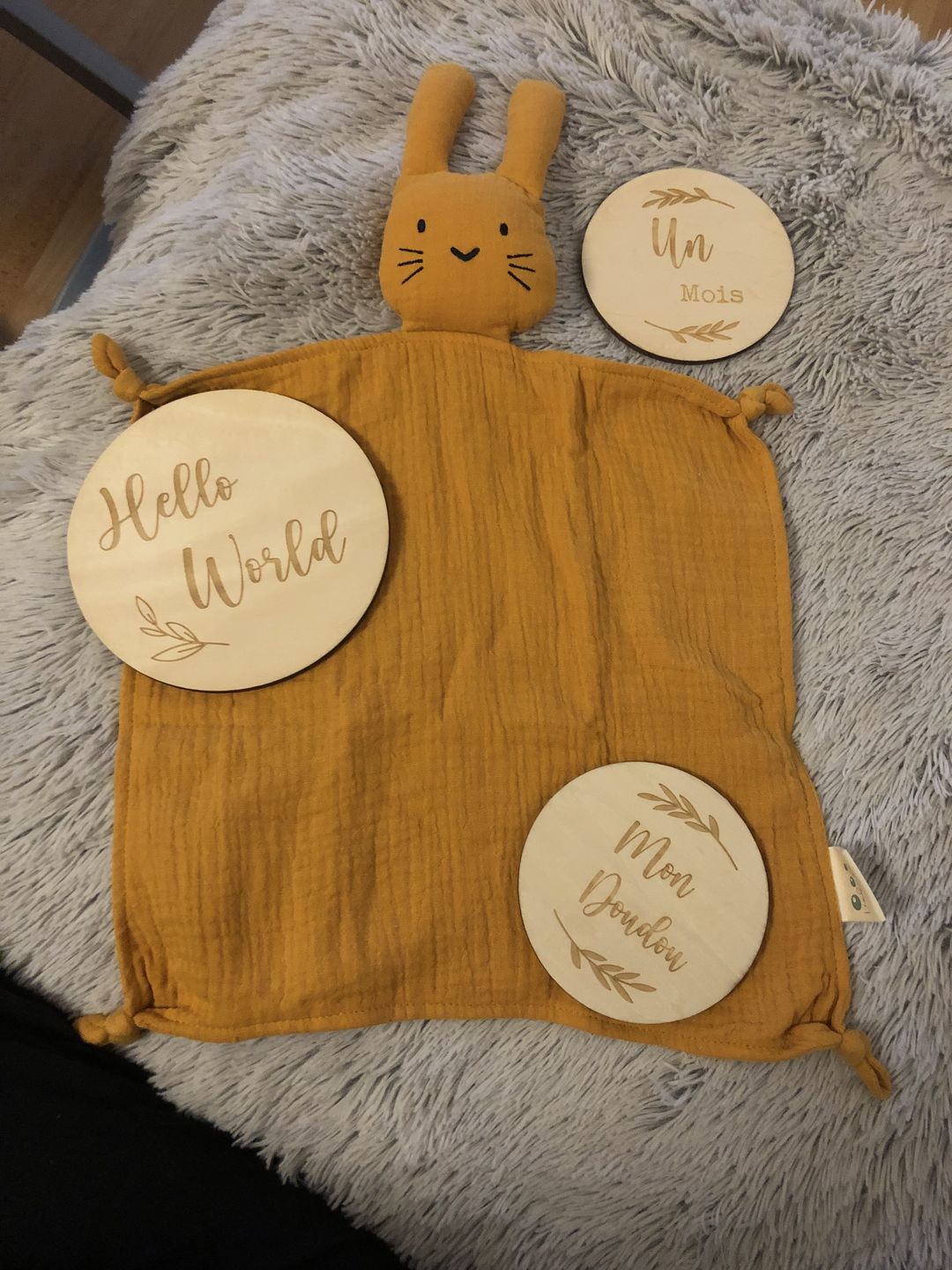 Customer photo review of Doudou Bébé - Lapin "Marceau"