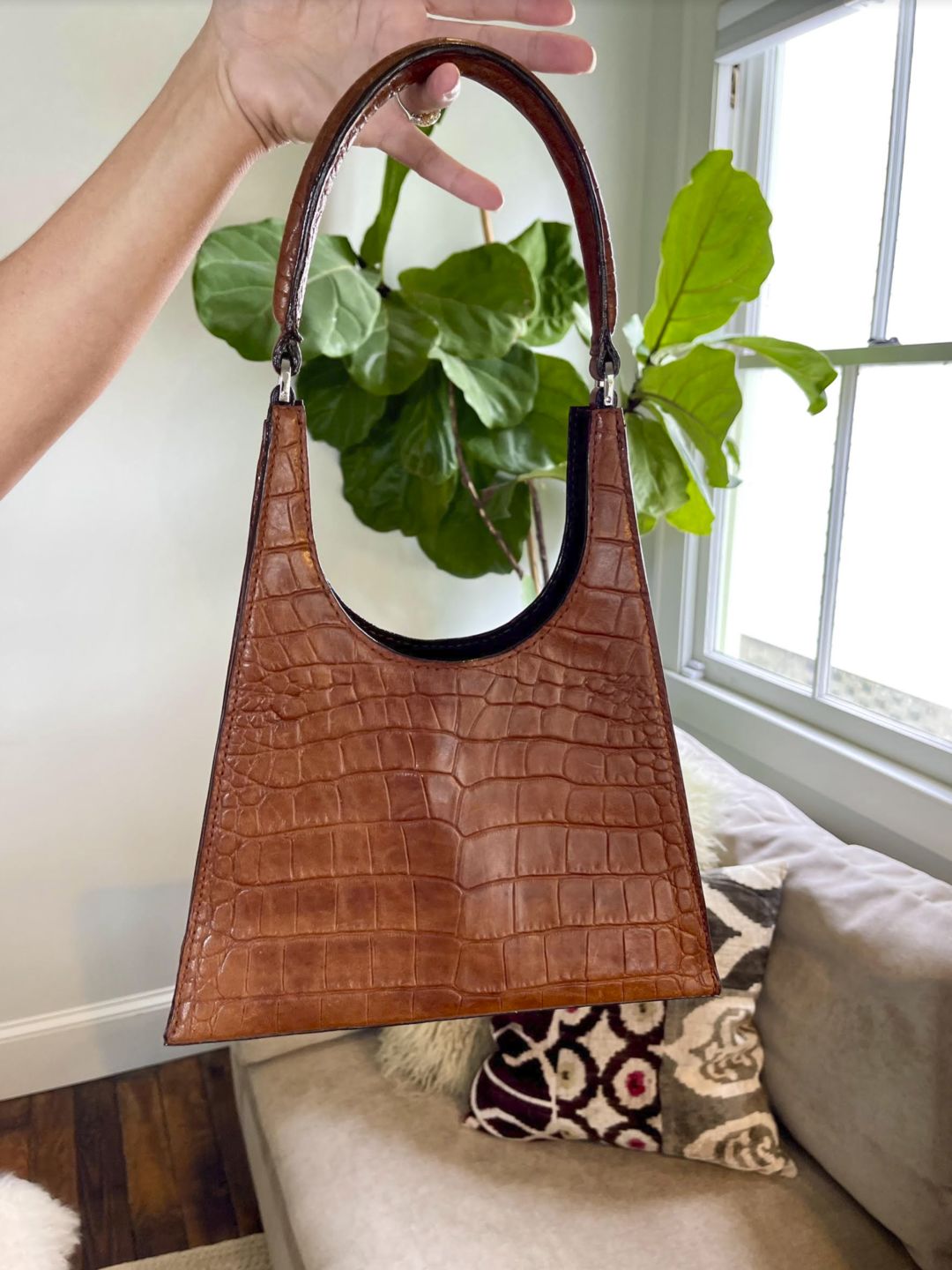 Customer photo review of Croco Embossed Lamb