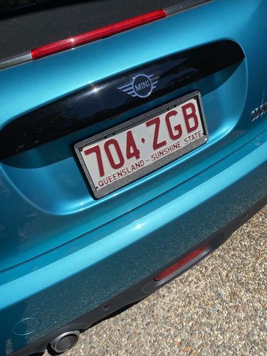 Customer photo review of Bling Number Plate Frames