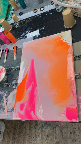 Customer photo review of Workshop: Acrylic Pouring / Einstieg ins Acrylgießen