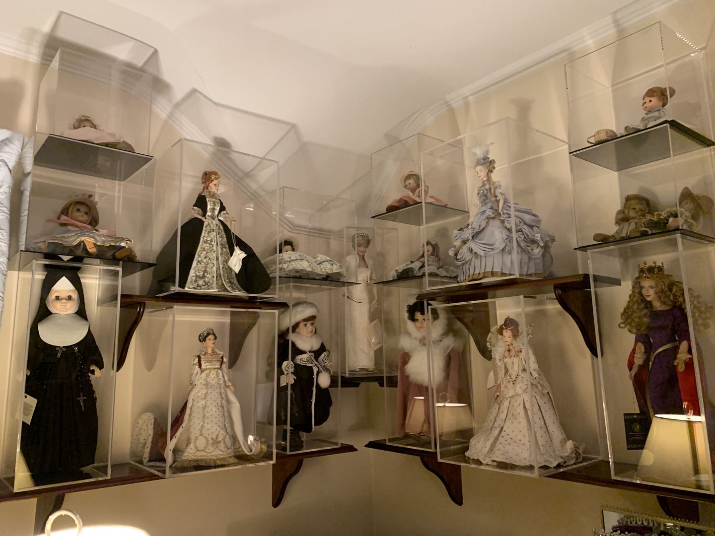 Customer photo review of Versatile Acrylic Display Case with Slide Back and Size Options (Table Top or Wall Mount)