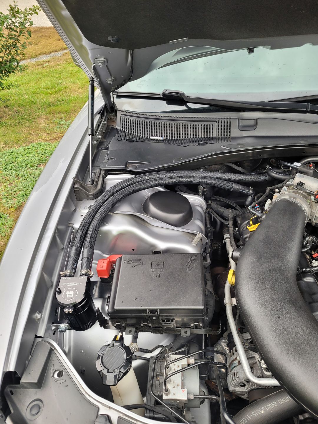 Customer photo review of NON SUPERCHARGED Charger/Challenger/300 - Air/Oil Separator Catch Can