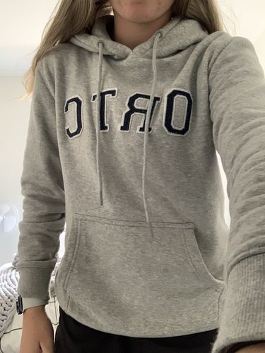 Customer photo review of College Fleece Hoodie Marle Grey